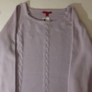 SWEATER LILAC LUXE SOFTNESS  by YUMMIE YARN! NEW TAGS
